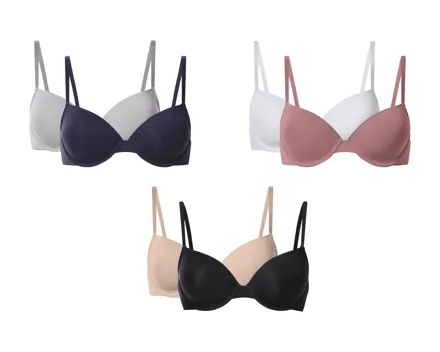 Esmara T-Shirt-BHs, 2er-Set
