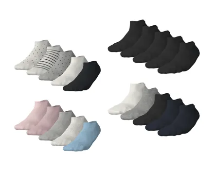 ESMARA/ESMARA MEN Sneakersocken, 5er-Set