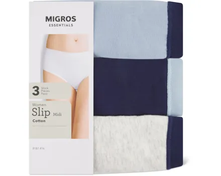 Essentials Damen-Slip Midi