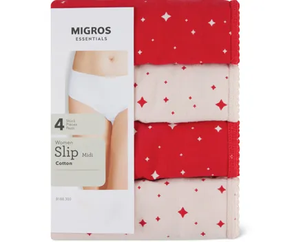 Essentials Damen-Slips Midi