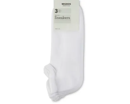 Essentials Damen-Sneaker-Socken, 3er-Pack