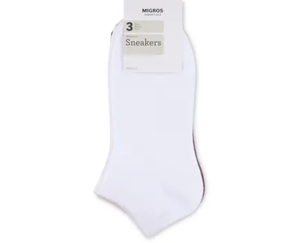 Essentials Damen-Sneaker-Socken, 3er-Pack