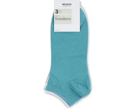 Essentials Damen-Sneaker-Socken, 3er-Pack