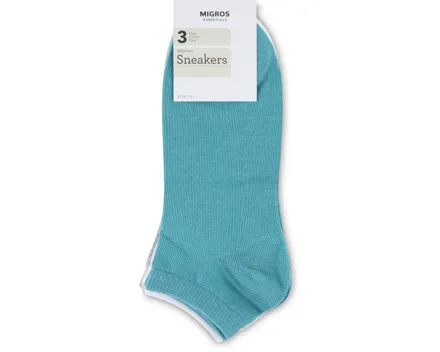 Essentials Damen-Sneaker-Socken, 3er-Pack