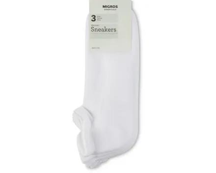 Essentials Damen-Sneaker-Socken, 3er-Pack