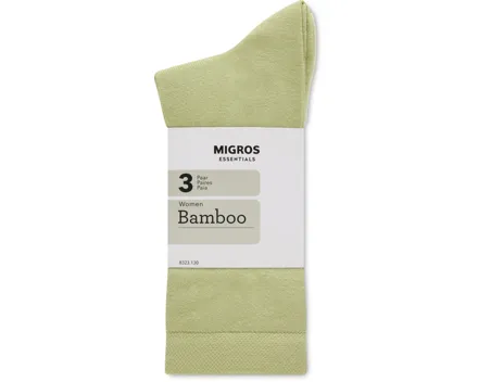 Essentials Damen-Socken Bamboo, 3er-Pack