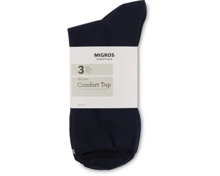 Essentials Damen-Socken Comfort Top