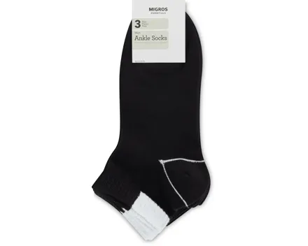 Essentials Herren-Kurzsocken, 3er-Pack