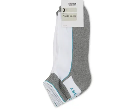 Essentials Herren-Kurzsocken, 3er-Pack