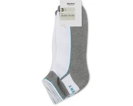 Essentials Herren-Kurzsocken, 3er-Pack