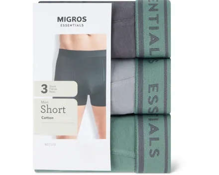 Essentials Herren-Short, 3er-Pack