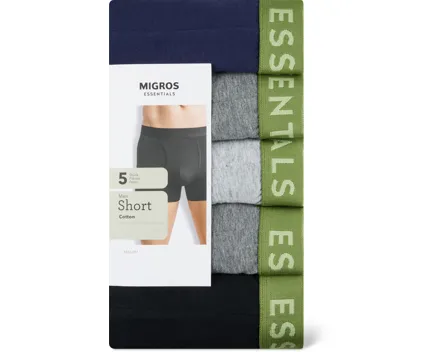 Essentials Herren-Shorts, 5er-Pack