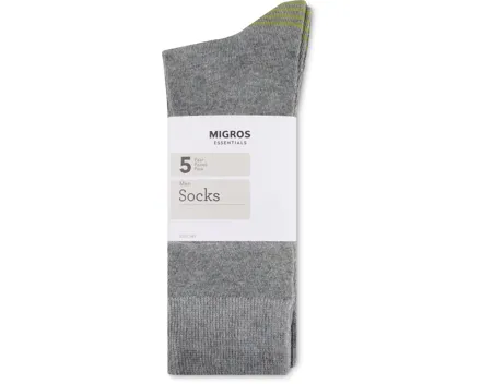Essentials Herren-Socken, 5er-Pack