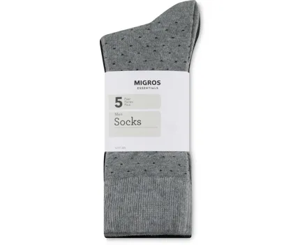 Essentials Herren-Socken, 5er-Pack