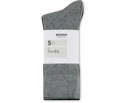 Essentials Herren-Socken, 5er-Pack