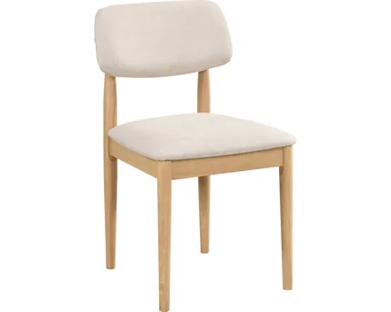 Esszimmerstuhl Woodstock Stoff creme
