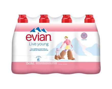Evian Junior Mineralwasser ohne Kohlensäure 12x33cl