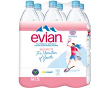 Evian Mineralwasser ohne Kohlensäure 6x1,5l