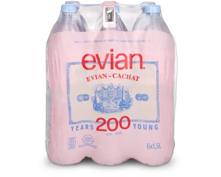 Evian Mineralwasser ohne Kohlensäure 6x1,5l