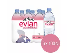 Evian Mineralwasser ohne Kohlensäure 6x1l