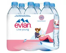 Evian Mineralwasser ohne Kohlensäure 6x1l