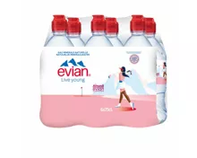 Evian Mineralwasser ohne Kohlensäure 6x75cl