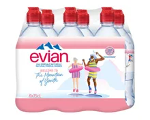Evian Mineralwasser ohne Kohlensäure 6x75cl