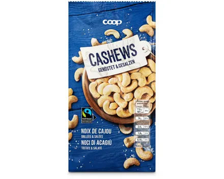 Fairtrade Cashews geröstet+gesalzen