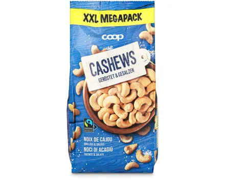 Fairtrade Cashews geröstet+gesalzen