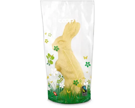 Fairtrade Osterhase stehend weiss