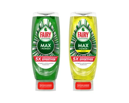 Fairy Handspülmittel Max Power (Aktion nur in der Deutschschweiz und im Tessin gültig)