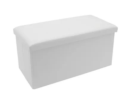 Faltbank Bent, Kunstleder weiss