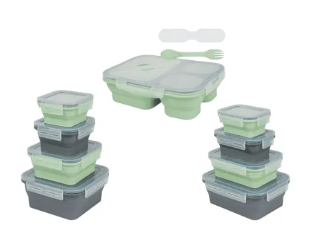 Faltbare Frischhaltedosen, 4er/Lunchbox