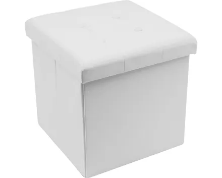 Falthocker Bent, Kunstleder weiss