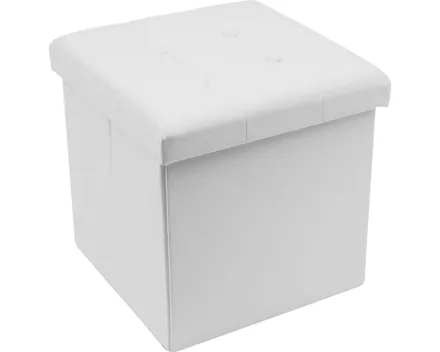 Falthocker Bent, Kunstleder weiss