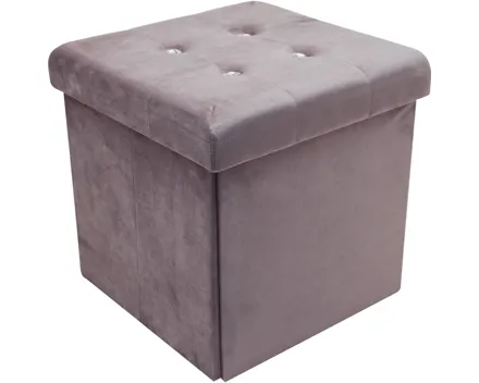 Falthocker Bente, Samtstoff rosa