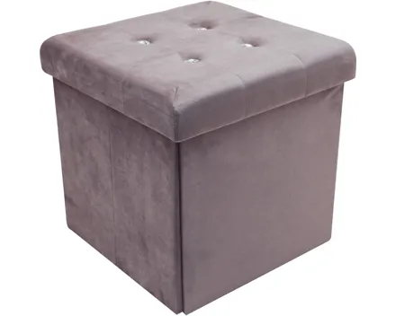 Falthocker Bente, Samtstoff rosa