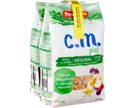 Familia c.m. plus Original Knusper-Müesli Äpfel & Honig
