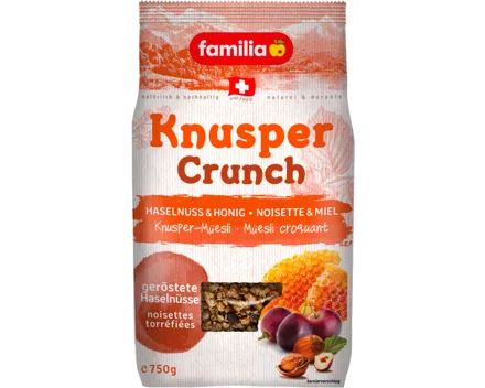 Familia Knusper-Müesli Knusper Crunch Haselnuss & Honig