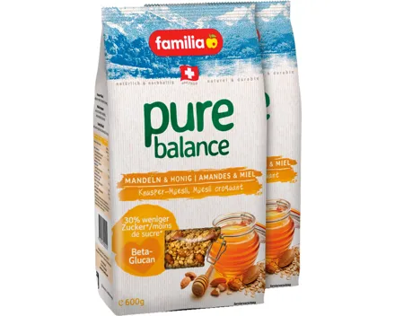 Familia Müesli pure balance Mandeln & Honig 2 x 600 g