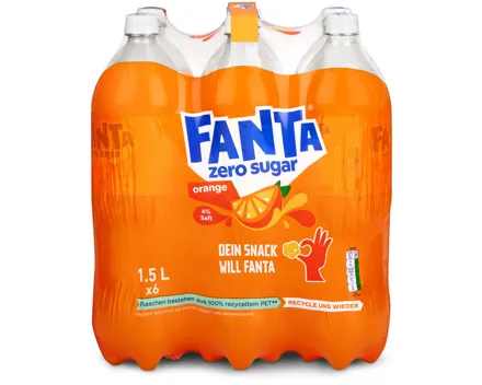 Fanta Orange Zero 6x1,5l