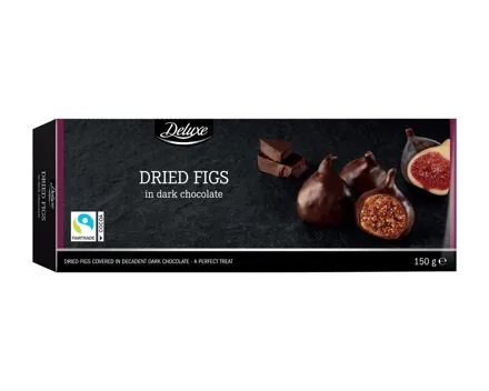 Feigen in dunkler Schokolade