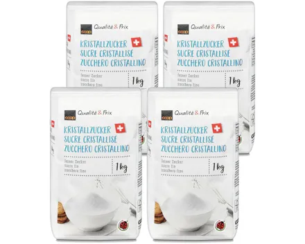 Feinkristallzucker 4x1kg
