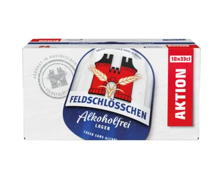 Feldschlösschen alkoholfrei 18 x 33 cl Flaschen