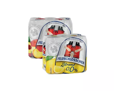 Feldschlösschen alkoholfrei Zitrone / Pfirsich