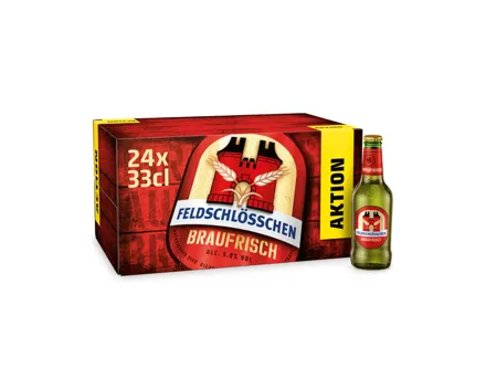 Feldschlösschen Braufrisch Unfiltriertes Lager Bier 24x33cl