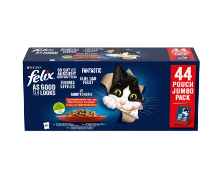 Felix Doppelt Lecker Fleisch Gelee 44x85g