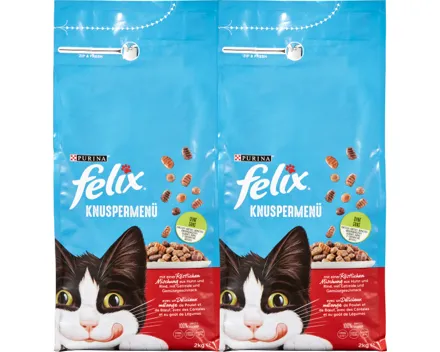 Felix Katzenfutter Knuspermenü