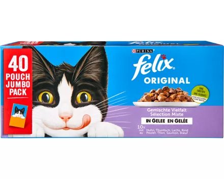 Felix Katzenfutter Original Gemischte Vielfalt in Gelée