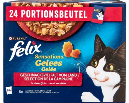 Felix Sensations Katzenfutter in Gelée